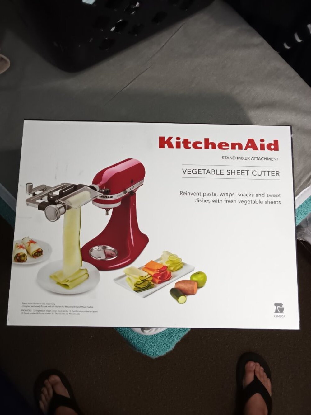 KitchenAid Red Vegetable Sheet Cutter Stand Mixer Attachment